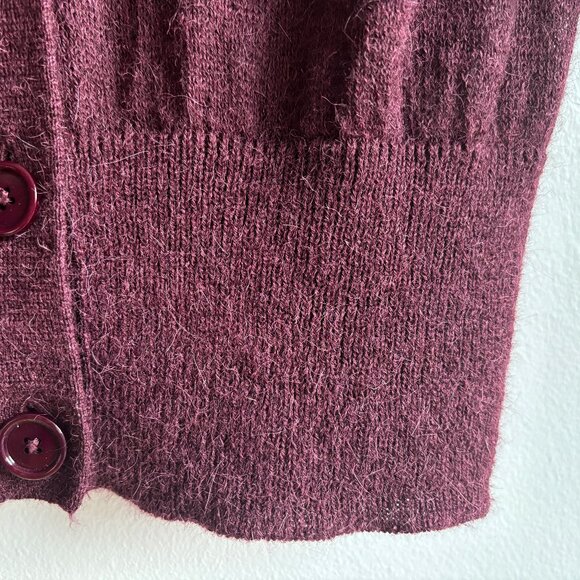 SzS Acne Studios Rhoda Alpaca Unisex Long Aubergine Cardigan – NWOT Oversized - Picture 5 of 11